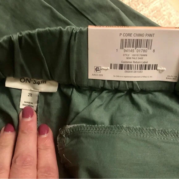 On 34th Pull-On Chino Pants - Picture 9 of 13